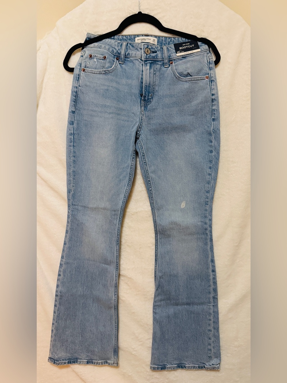 Abercrombie & Fitch Light Blue Flare Jeans 25short